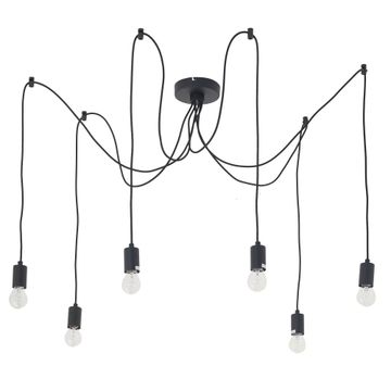 Inspire Pendant Canopy 6xe27 60w Matte black