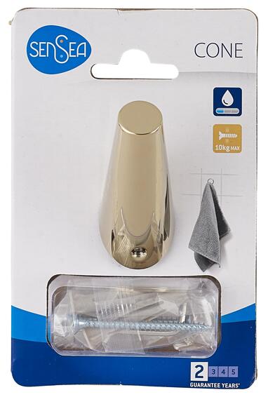 Sensea Single Cone Hook Gold Shiny 