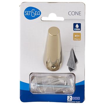 Sensea Single Cone Hook Gold Shiny 