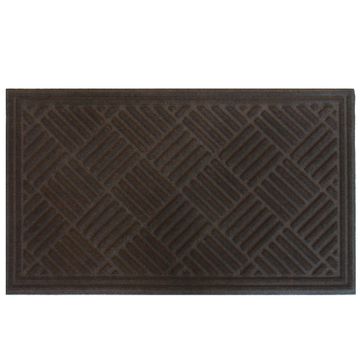 Doormat polyester hayden dark brown 45x75cm inspire