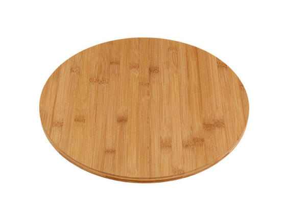 Kitchen Revolving Decor And Storage Tray Bamboo 35X30X3,5 Cm