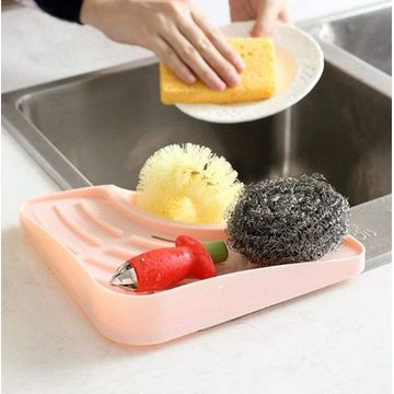 Fine Living Kitchen Sink Corner Caddy Pink D20Xh5Cm
