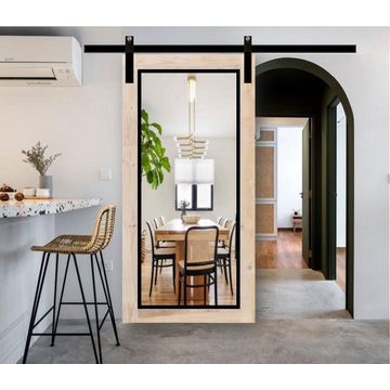 Interior Sliding Door Kit Pine Barn Mirror-W930xH2100mm