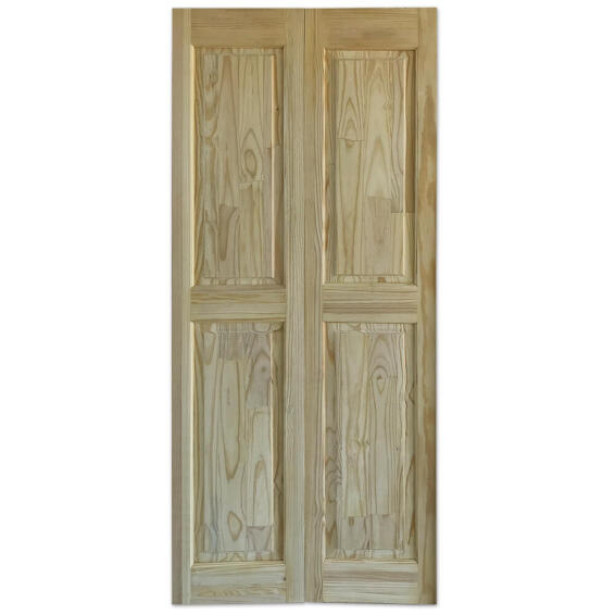 Interior Door Bifold Pine 4 Panel W813 x H2032mm