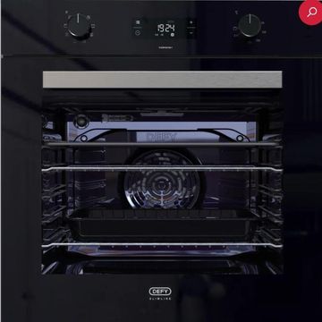 Defy Slimline ThermoFan And Eye-Level Oven Black DBO489E H59.5xW59.5xD57cm