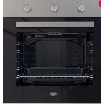 Defy Slimline Inox Eye Level Oven DBO484E H59.6xD56.5xW60cm