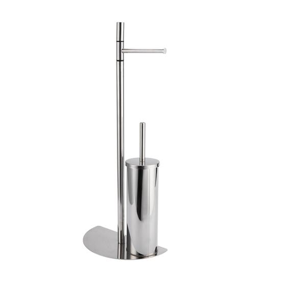 Sensea luna toilet brush and paper holder chrome