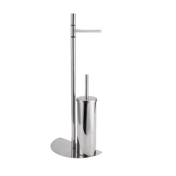 Sensea luna toilet brush and paper holder chrome