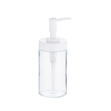 Funky soap dispenser white transparent