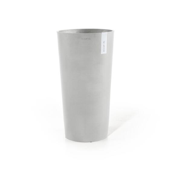 Pot mid-high amsterdam white grey ECOPOT 50cm