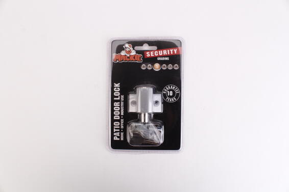 Patio window push lock mackie chrome