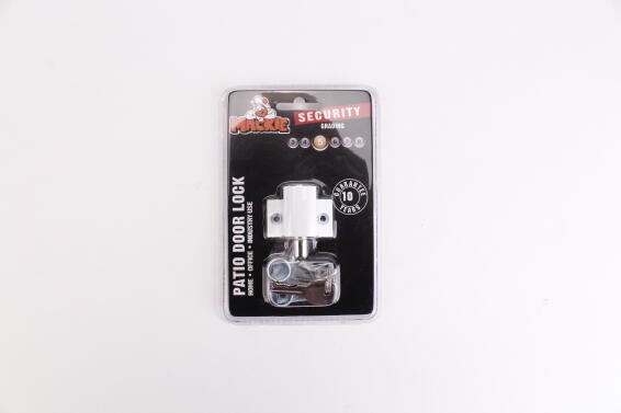 Patio window push lock mackie white