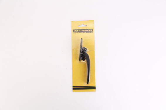 Window casement black aluminium right hand euro brass