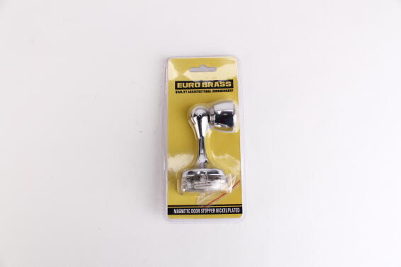Magnetic door stop chrome finish euro brass