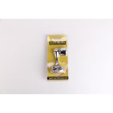 Magnetic door stop chrome finish euro brass