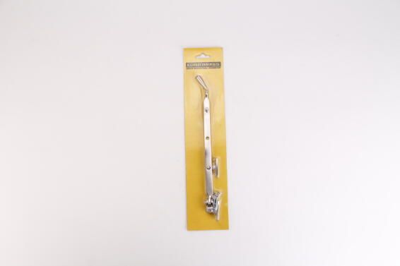 Window fanlight stay satin nickel 250mm euro brass