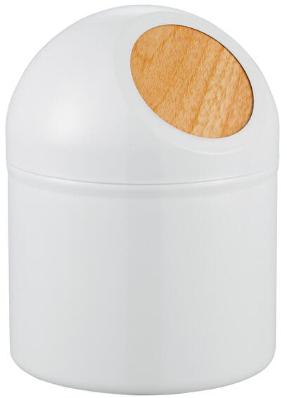 Sensea scandi push bin white 1.3 l