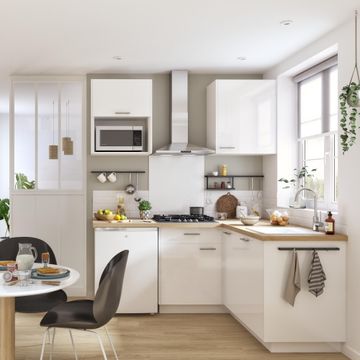 Delinia Kitchen Side Panel Sevilla White L60Cm X H215Cm