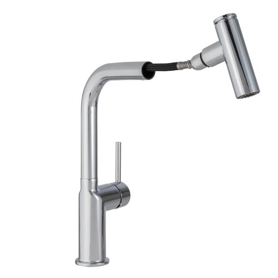 Delinia Kitchen Sink Mixer Tap Molly Pull Out Chrome H35.5Cm Spout Reach 4Cm
