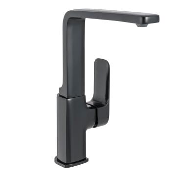 Delinia Kitchen Sink Mixer Tap Remix Single Lever Black H28.1Cm Spout Reach 26Cm