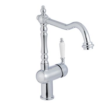 Delinia Sara Single Lever Kitchen Mixer Tap Chrome H32Cm Spout Reach 26.3Cm