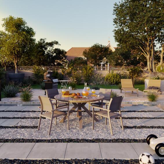 Outdoor Dining Table San Diego Anthracite