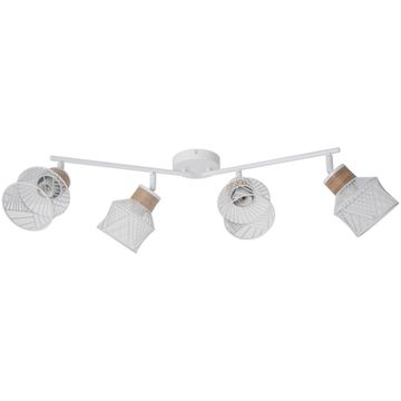 Inspire 4 Spotlight Metal and Wood Matte Black E27