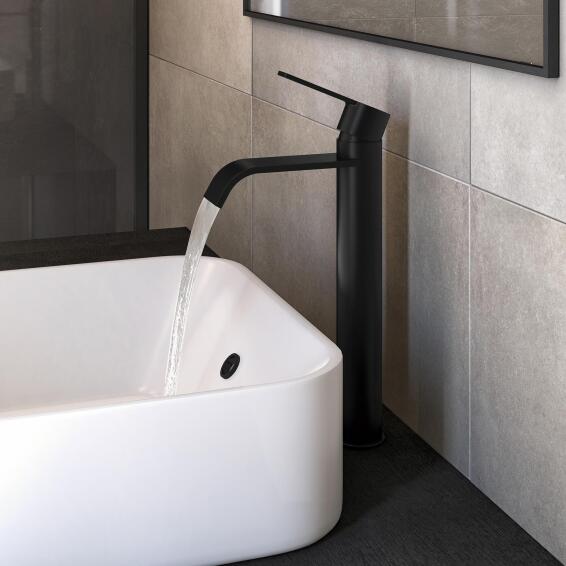 Sensea Hao Tall Basin Mixer Black H5.8cm