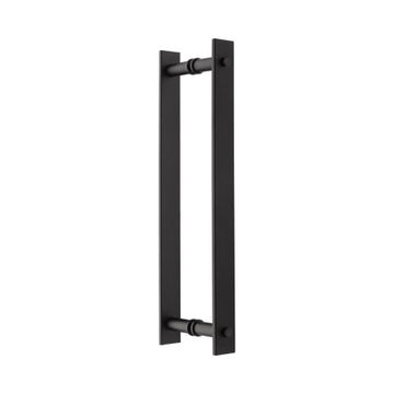 Door pull handles barn door Handles inc. black pair