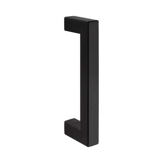 Pull handle square mitried Handles inc. black 96mm