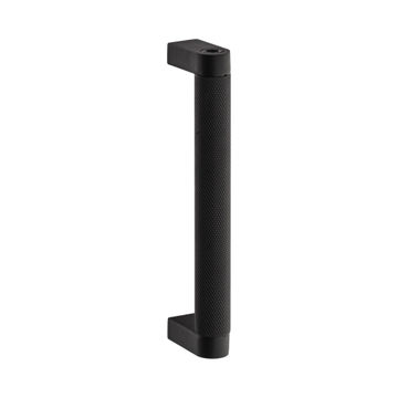 Pull handle knurled Handles inc. black 128mm