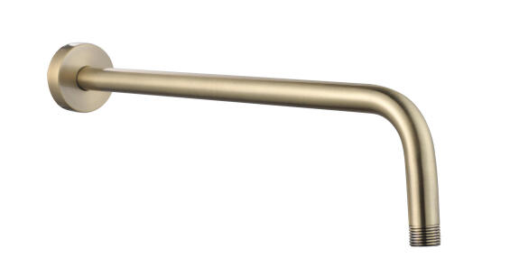 Bijiou Long Round Shower Arm Gold 400mm