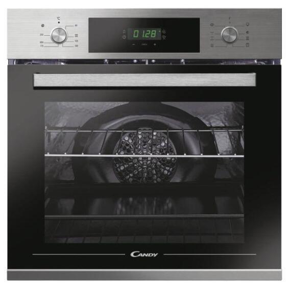 Candy Electric Oven 60Cm 70L 2 Knobs 8 Functions Stainless Steel Fct625Xl