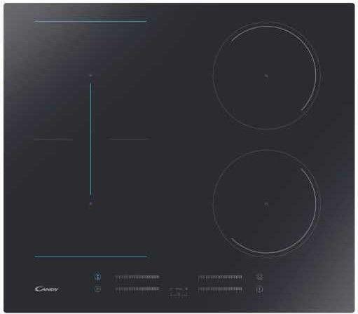 Candy Kitchen 4 Burner Induction Stove 60Cm Twin Power Black Ctpj644