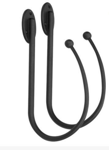 2pc metal design holdback matt black 