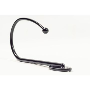 Finishing touches designer 2pc curtain metal tieback black 34mm
