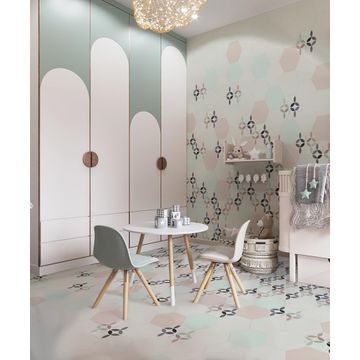 Floor Tile Porcelain Flamingo Light Blue L17cm x W15cm (0.57m2/box)