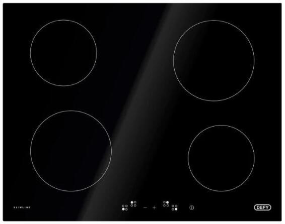 Defy Kitchen 4 Burner Stove Hob 65Cm Touch Comp Dhd406A