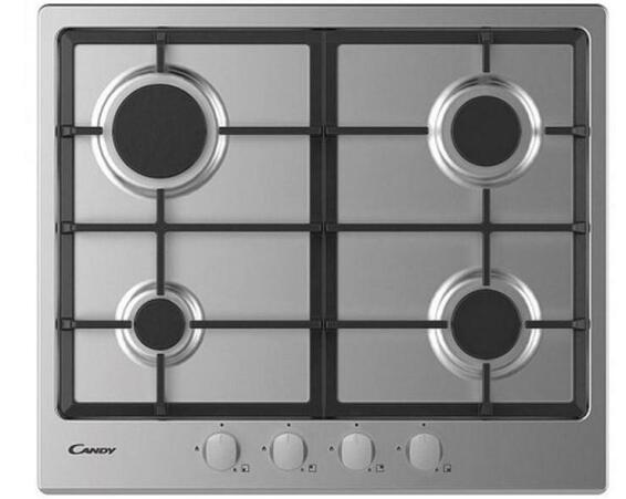 Candy Kitchen 4 Burner Gas Stove 60Cm Silver