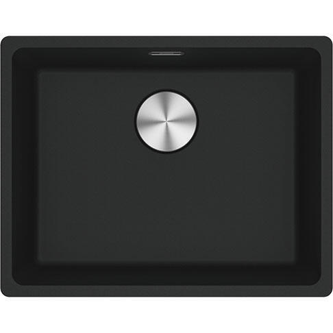 Franke Maris Single Bowl Kitchen Sink Quartz Resin Composite Black l56 x w44cm