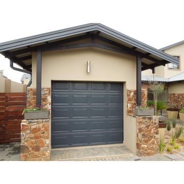 Garage door chromadeck steel single charcoal block W2440mm x H2135mm