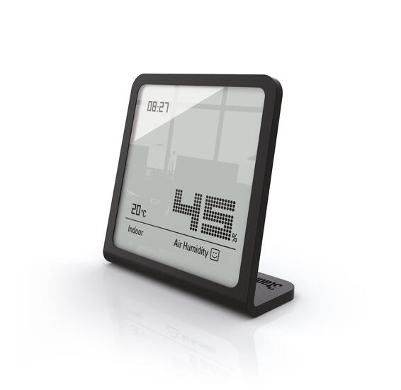 Digital LED Hygrometer Black 