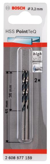 HSS PointTeQ 3.2 mm 2 pc