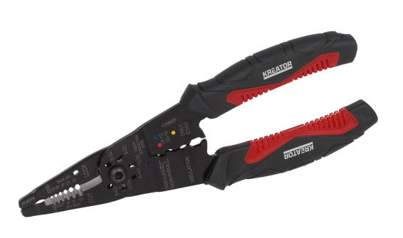 2 IN 1 KREATOR WIRE STRIPPER AND CRIMPING TOOL