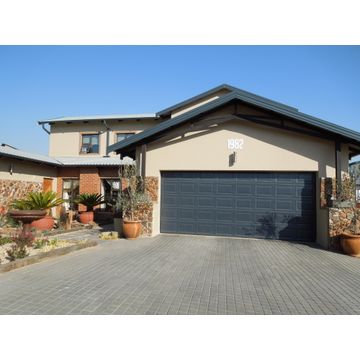 Garage door Chromadeck steel double charcoal block W4880mm x H2135mm 