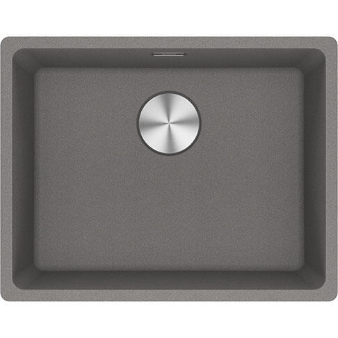 Franke kitchen sink maris single bowl quartz resin composite grey l56 x w44cm