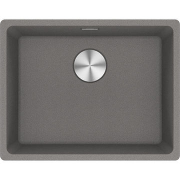 Franke kitchen sink maris single bowl quartz resin composite grey l56 x w44cm