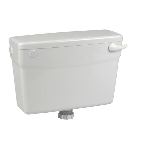 Elf low level cistern plastic handle with flush pipe.
