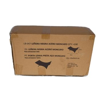 Luko steel fire log black moncayo