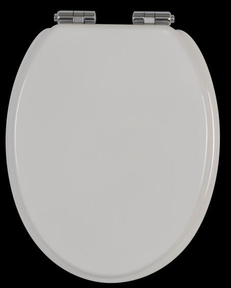 Toilet seat mould with soft close and quick release wood Sensea Purity white